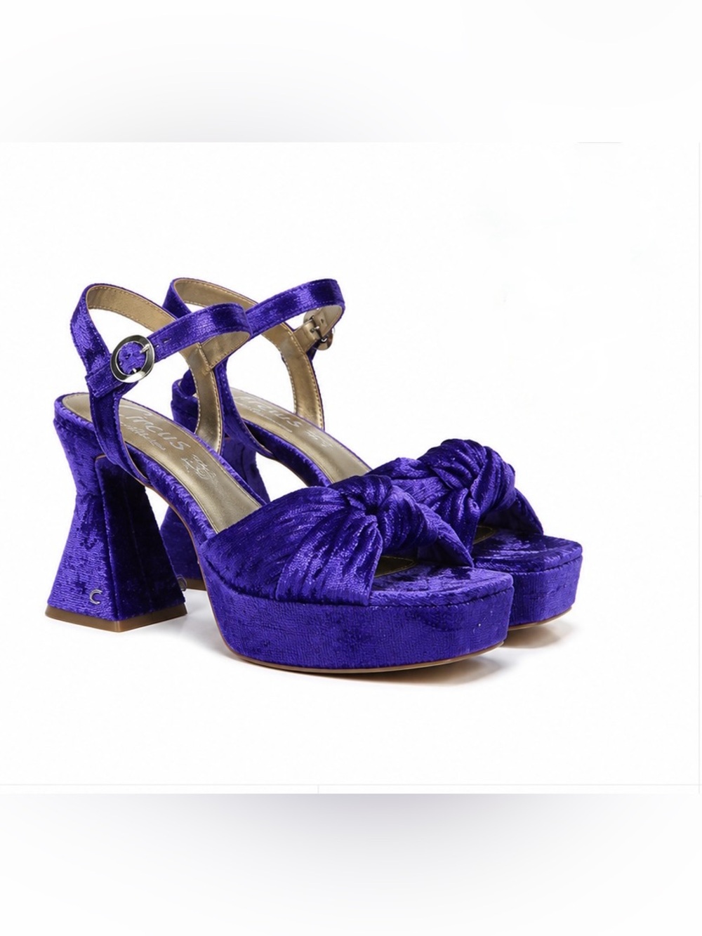 NWOT Circus by Sam Edelman Audrea Purple Velvet Platform Heels 6.5